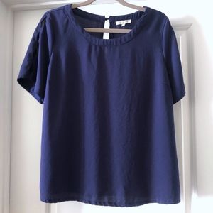 Skies are blue Navy Blouse